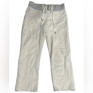 rag & bone Light Gray lace up sweatpants small
